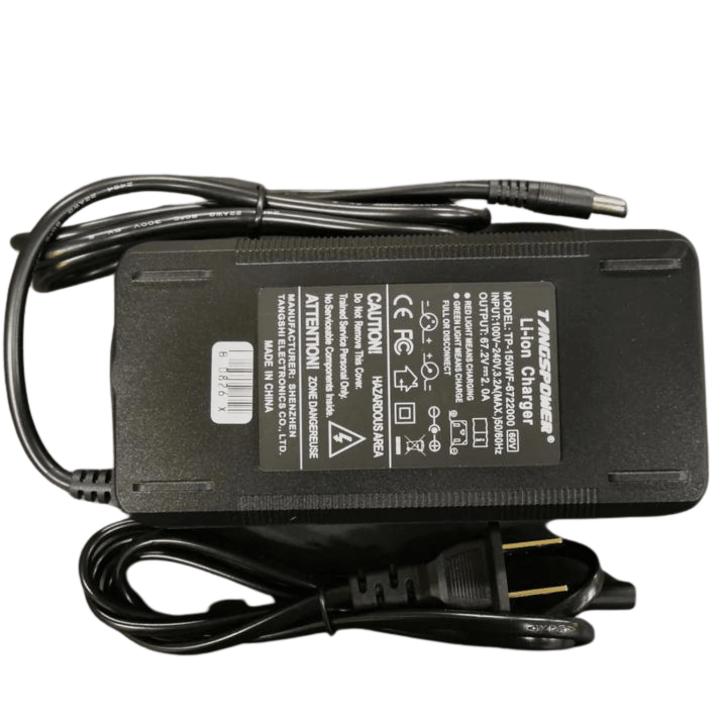 2 Amp 60 - Volt Lithium - Ion Battery Charger - evcustom