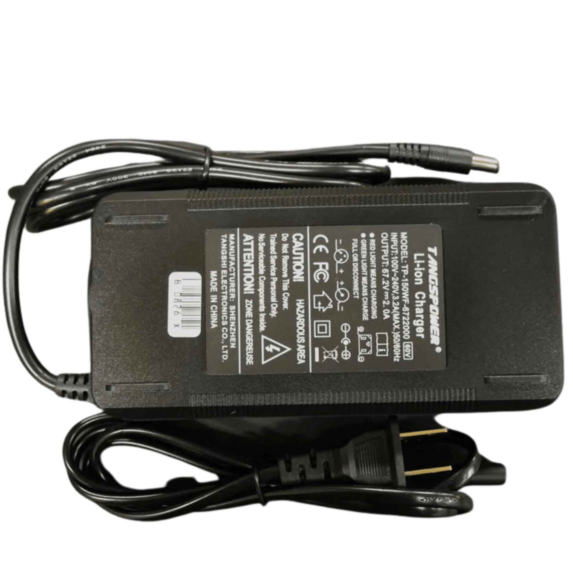 2 Amp 60 - Volt Lithium - Ion Battery Charger - evcustom
