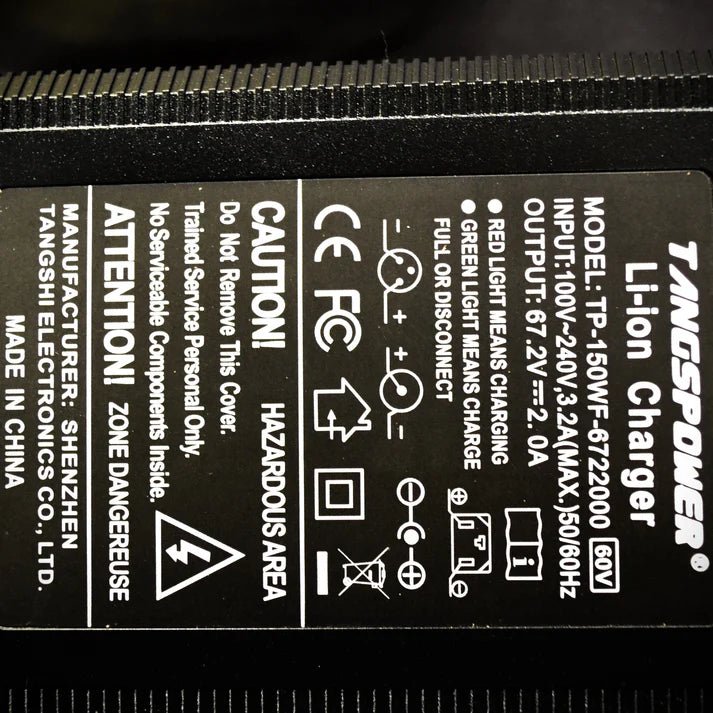 2 Amp 60 - Volt Lithium - Ion Battery Charger - evcustom