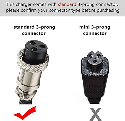 24V Battery Charger for Razor MX350, MX400, E100, E200, E300, Dirt Quad ATV, Pocket Mod, Crazy Cart, Go Kart & Electric Scooters - evcustom
