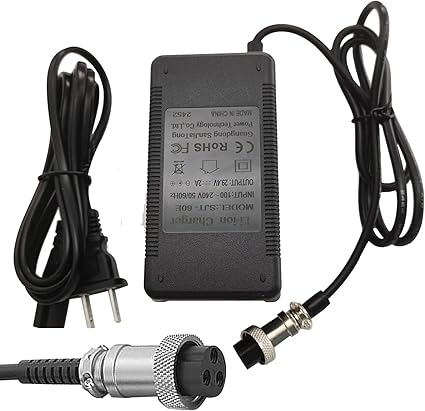 24V Battery Charger for Razor MX350, MX400, E100, E200, E300, Dirt Quad ATV, Pocket Mod, Crazy Cart, Go Kart & Electric Scooters - evcustom