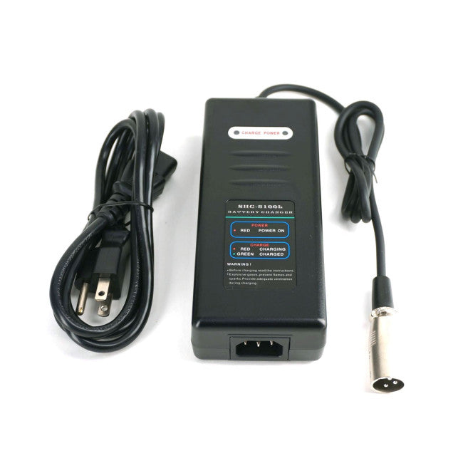 54.6V 2A charger 3-pin connector close-up for Ridstar Q20