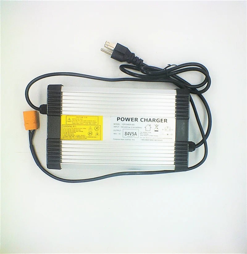 84V 5A Lithium Charger for 72V Battery XT60 male - evcustom