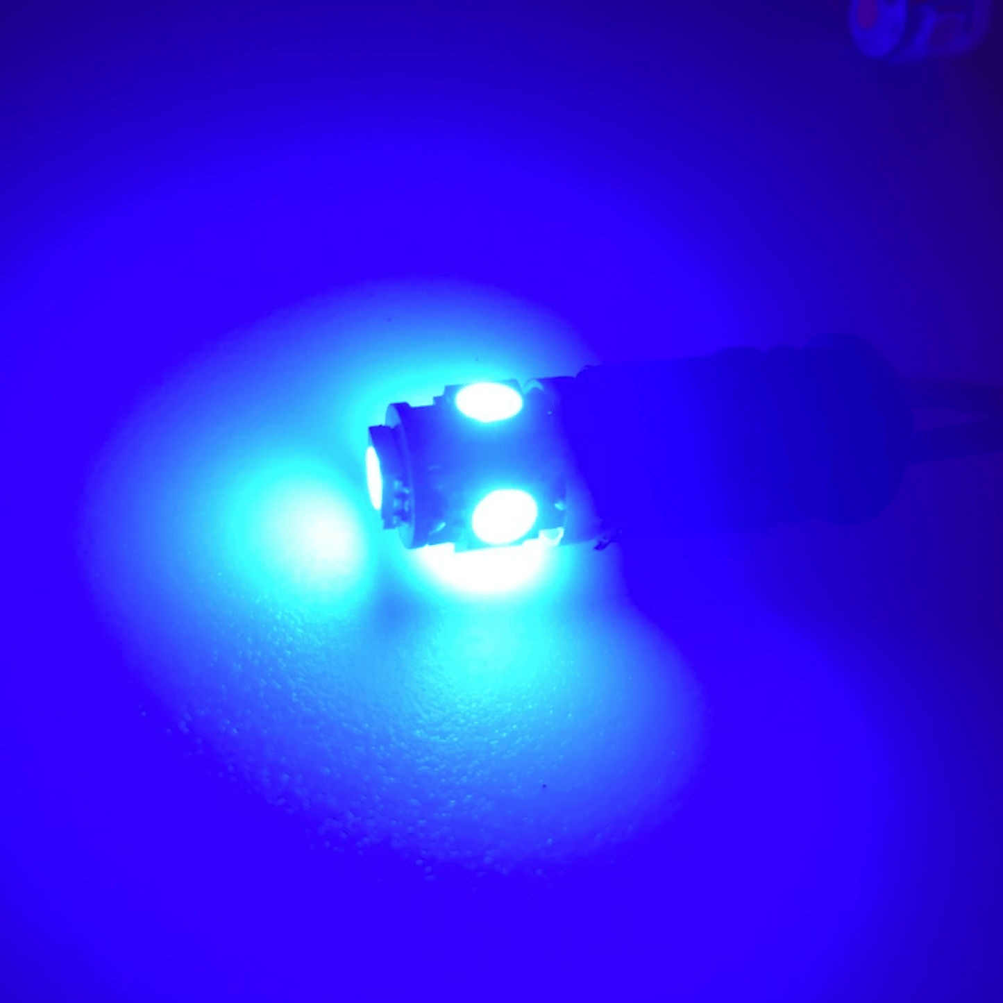 BULB Turn Signal LED 12V 5W BLUE Wedge - Universal Replacement - evcustom