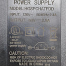 Charger 60V - 2.5A - PC plug T - type - evcustom