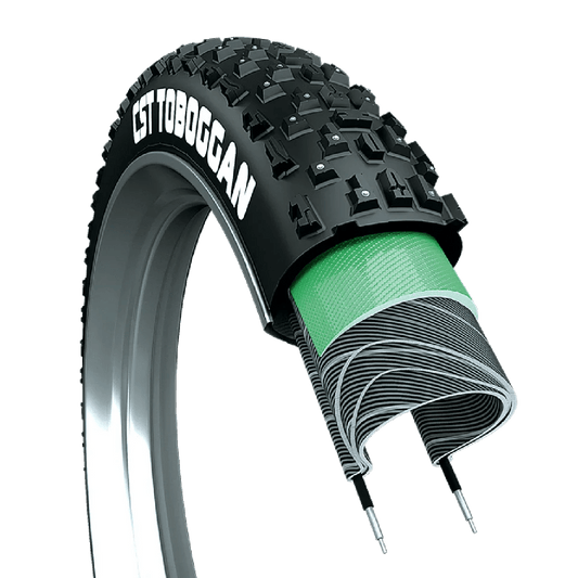 CST Toboggan 26x4” Studded Fat Bike Tire – Ultimate Winter Grip - evcustom