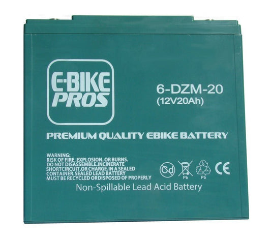E - bike Pros 12v 20ah+ Premium Quality E - bike battery. - evcustom