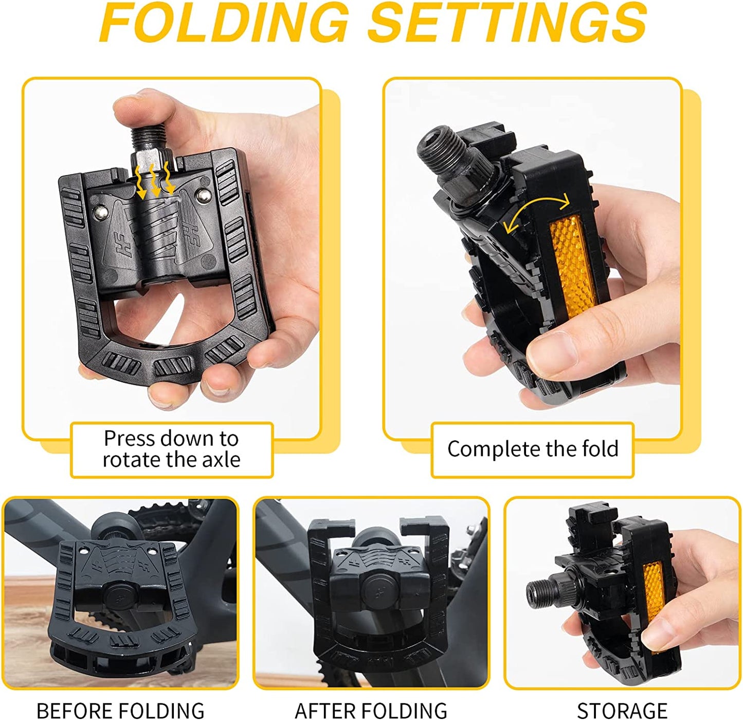 Ebike Standard Folding Pedals - evcustom