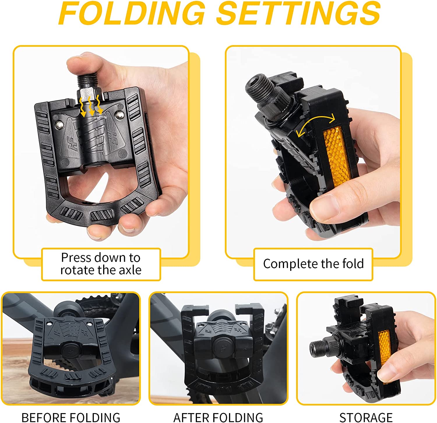 Ebike Standard Folding Pedals - evcustom