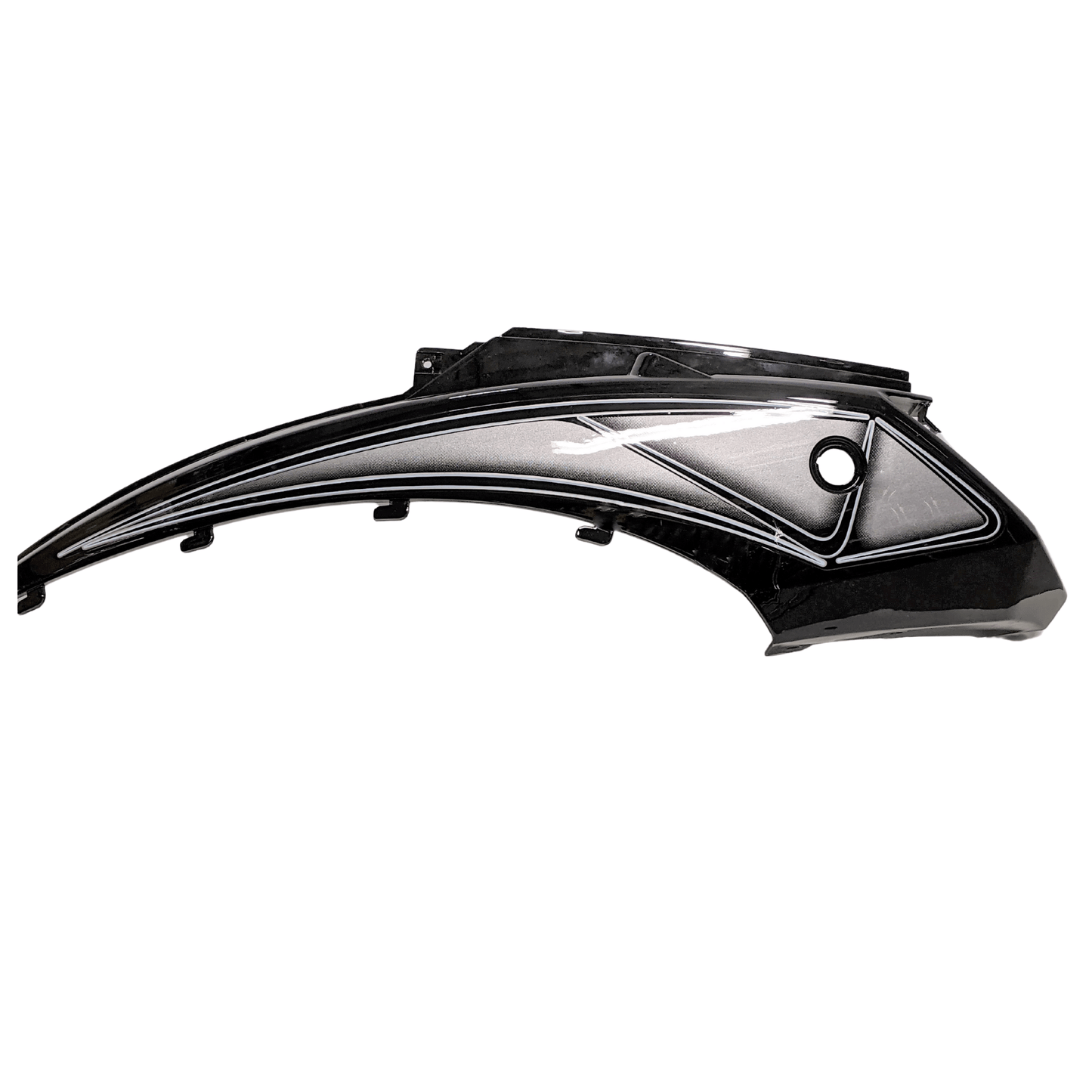 Fairing - Upper Left Side with Seat Lock Mount BLACK - evcustom