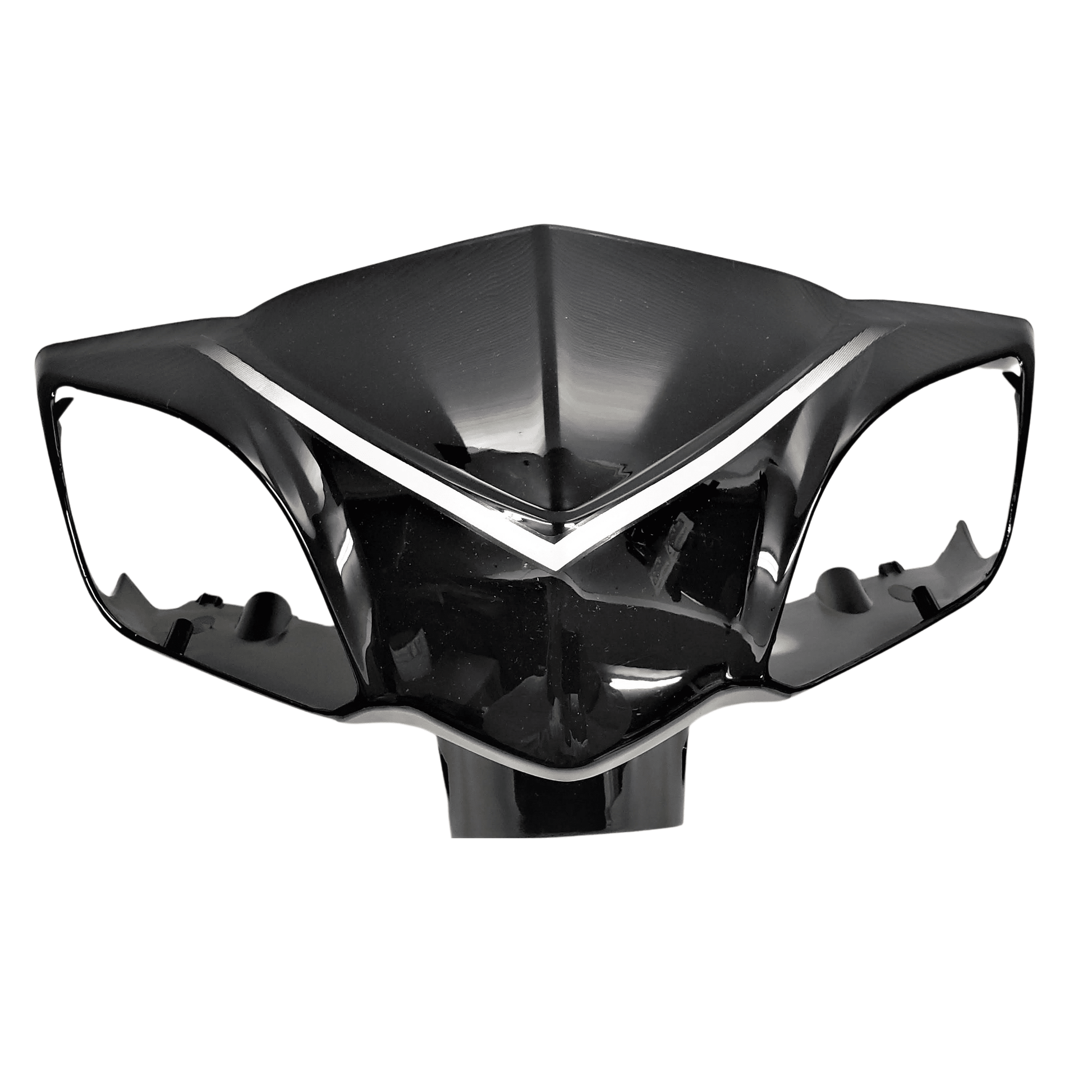 Front Fairing for Signal Lights with Mirror Mounts (BLACK) - evcustom
