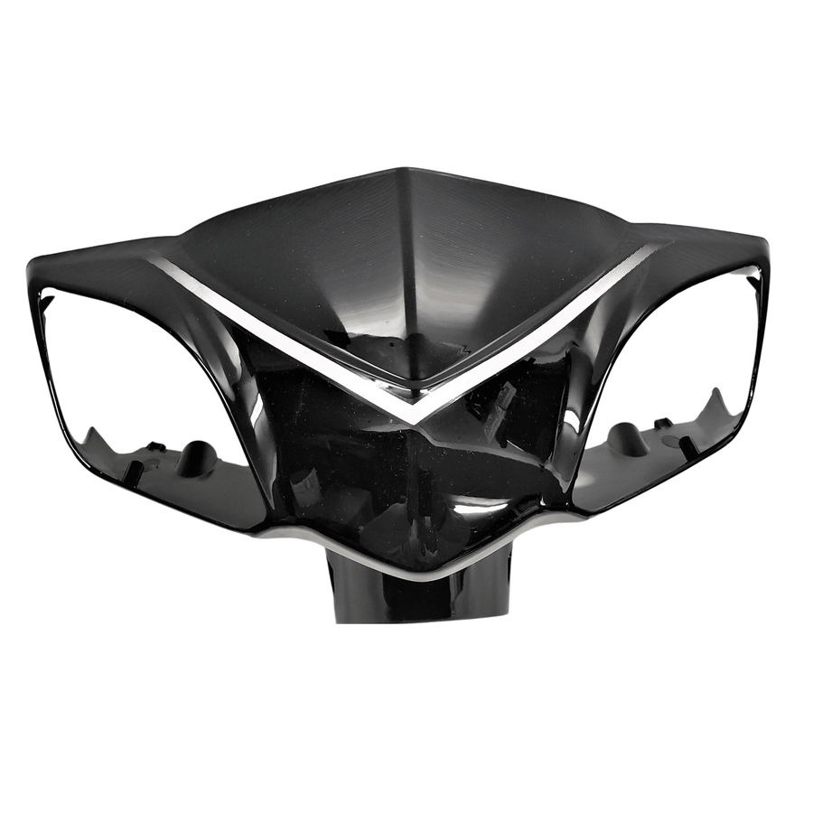Front Fairing for Signal Lights with Mirror Mounts (BLACK) - evcustom