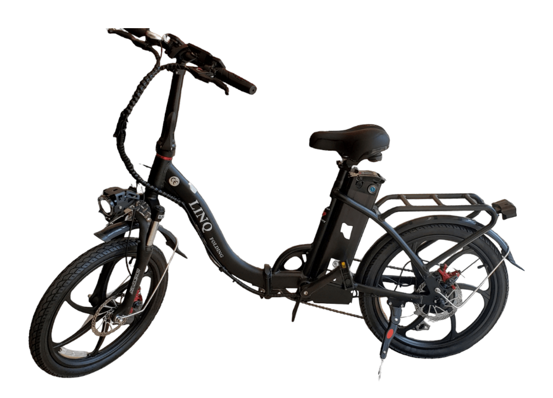 LINQ Electric Folding E - bike! Lightweight and portable. - evcustom