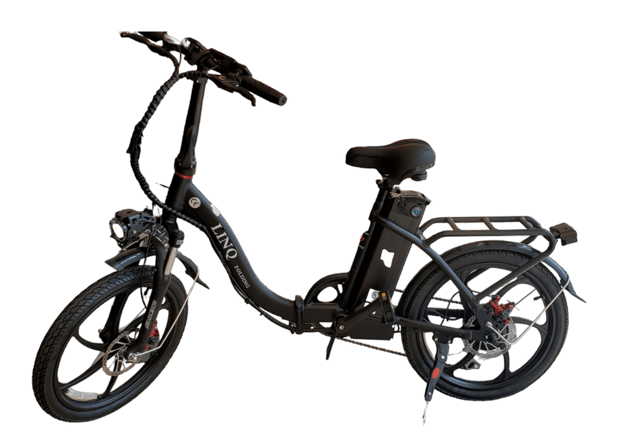 LINQ Electric Folding E - bike! Lightweight and portable. - evcustom