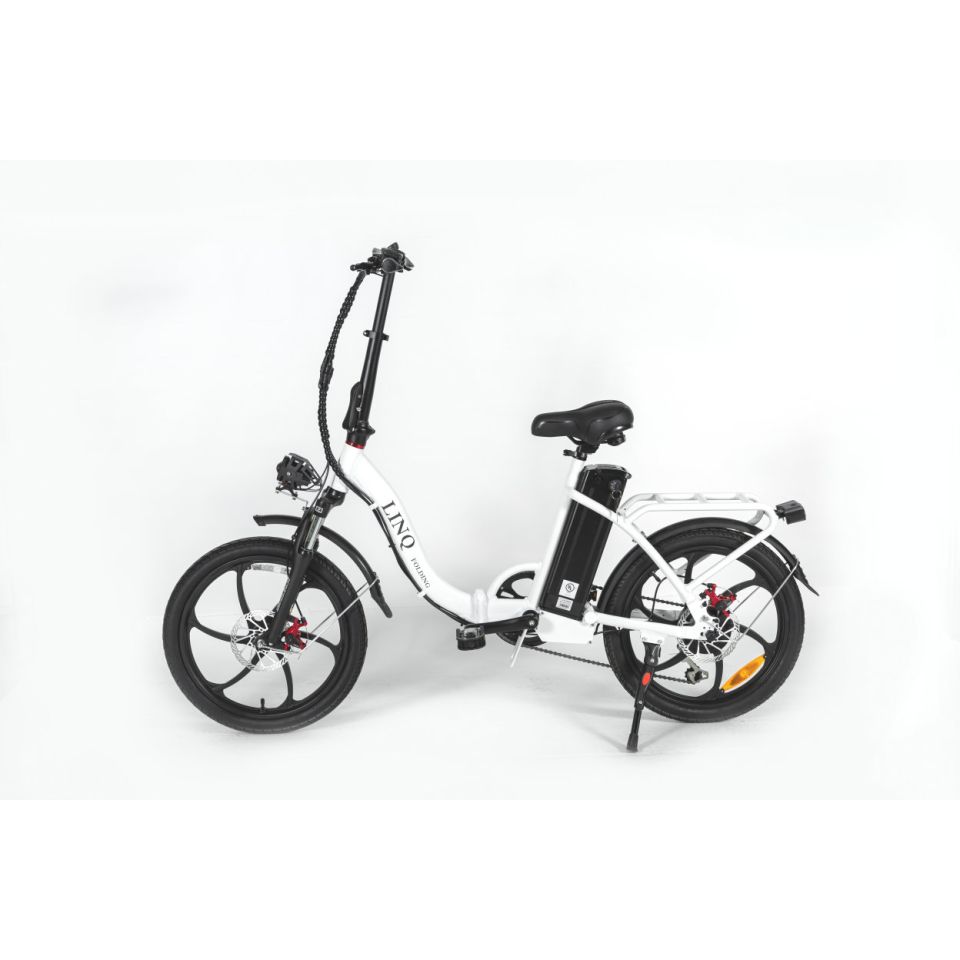 LINQ Electric Folding E - bike! Lightweight and portable. - evcustom