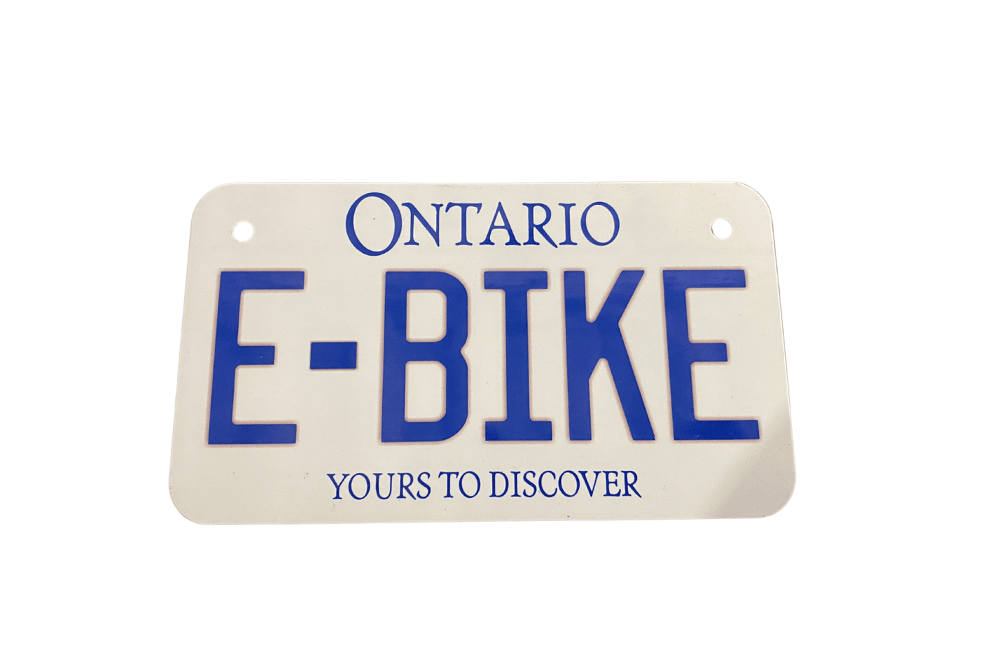 Ontario E - Bike License Plate – Durable, Legal, and Ready to Ride - evcustom