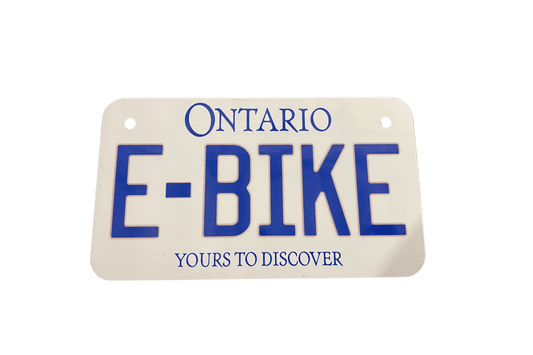 Ontario E - Bike License Plate – Durable, Legal, and Ready to Ride - evcustom