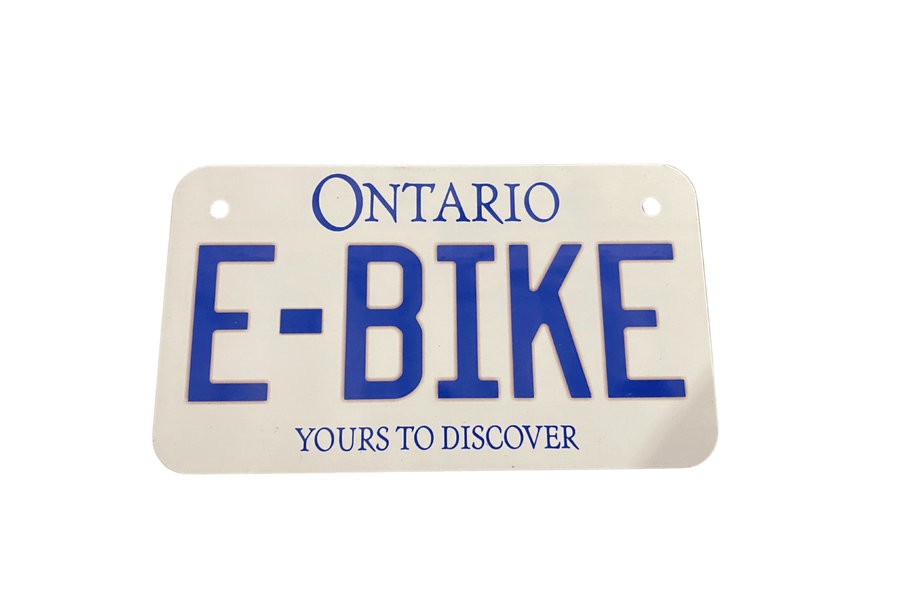 Ontario E - Bike License Plate – Durable, Legal, and Ready to Ride - evcustom