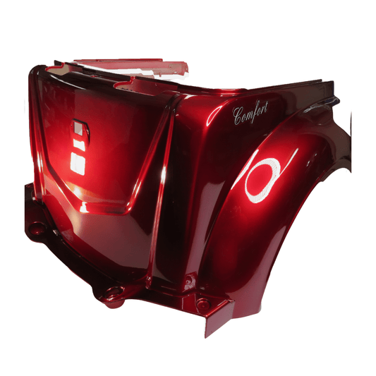 Rear Fairing Under Seat with "Comfort" Logo and Charger Port (RED) - evcustom