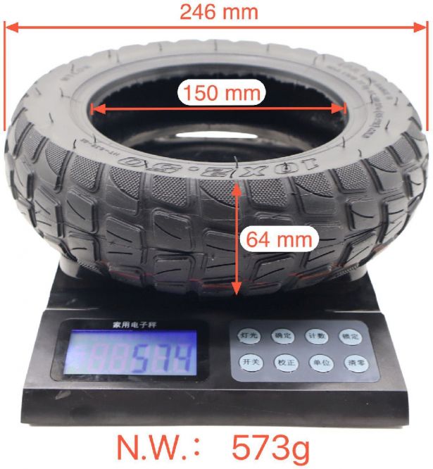 Zero 10X Apollo Pro 10' 60/70 - 6.5 (10 x 2.5") Winter Tire (High Grip) - evcustom